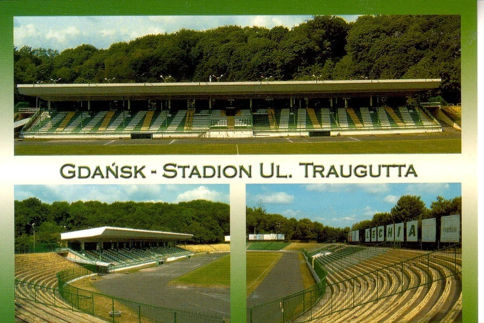 Postkarte :  GDANSK / POLEN  - Stadion Ul. Traugutta  ( SF 66 ) - Bild 1 von 1