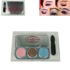 Clarins 3 Colour Eyeshadow Palette Rose, Chestnut & Turquoise Travel Size SEALED - Picture 1 of 1