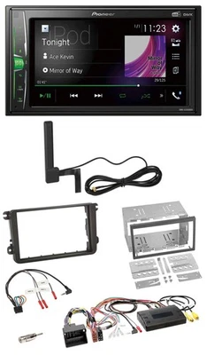 Pioneer MP3 DAB Lenkrad 2DIN Bluetooth Autoradio für VW T5 Golf Tiguan Touran 20 - Bild 1 von 4