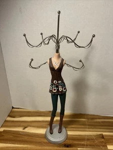 Mini Schaufensterpuppe Retro Böhmischer Stil Schmuckständer - Bild 1 von 8