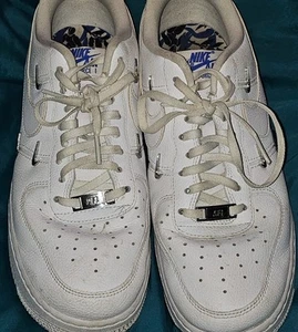 Nike Air Force 1 LX Sisterhood Sneakers White Silver Chrome CT1990-100 Womens 10 - Picture 1 of 15