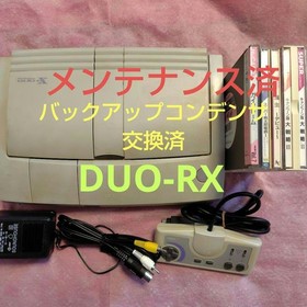 NEC PC Engine DUO-RX PCE Console with 4 Games  Tested [Capacitor Replaced]