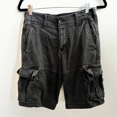 Hollister Cargo Shorts Mens Sz 28 Gray Y2K Casual Outdoor Utility Pockets Skater - Image 1 of 4