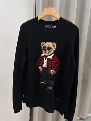POLO RALPH LAUREN ПОЛО МЕДВЕДЬ ХЛОПОКCREWNECK ДЖЕМПЕР ЖЕНСКИЙ РАЗМЕР L - Изображение 1 из 4