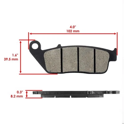 Caltric Front Brake Pads for Honda CBR250R CBR 250R 2011 2012 2013 - Imagem 1 de 4