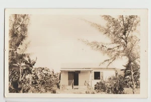 RPPC St. Thomas Virgin Islands HOUSE Tropical Scene Postcard 1920s-1930s - Picture 1 of 2