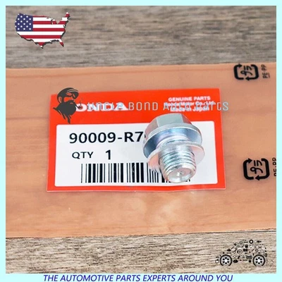 Tapón de perno de drenaje de cárter de aceite de motor OEM con arandela 90009-R70-A00 EE. UU. Foto 1 de 4