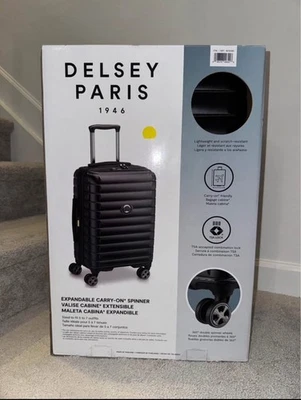 Delsey Paris Horizon Expandable Carry On Spinner 22.6” Hardside Black Luggage - Image 1 of 4