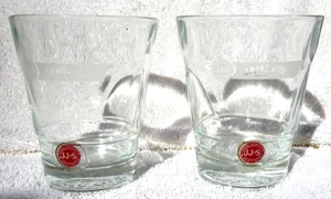 Lotto di 2 bicchieri da bar alti in vetro JJ&S Jameson Whiskey Red Label 5 1/4" impilabili - Foto 1 di 12