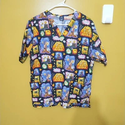 Barco Uniforms Cotton Halloween-Themed Scrubs Size S - Image 1 of 4