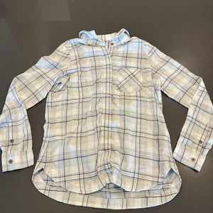 Kuhl Womens Hadley Button Down Shirt Size XS Gray White Plaid Tencel - Picture 1 of 8