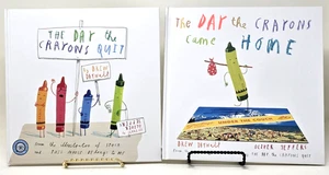 Drew Daywalt Lot of 2 "The Day the Crayons..." Hardcover Read Aloud Educational - Imagen 1 de 17