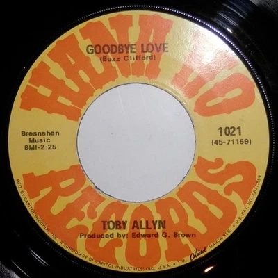 Toby Allyn - Goodbye Love / Who Needs Memories Of Him (7") (Near Mint (NM or M-) - Image 1 of 2