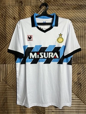 Camisa de futebol Internazionale Inter 1990 1991 tamanho GRANDE fora de casa - Imagem 1 de 4