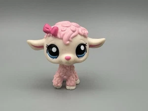 Littlest Pet Shop Pink Lamb 1st Release Pink Bow #1999 Exclusive LPS RARE Figure - Picture 1 of 7