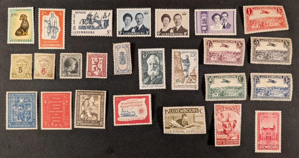 Luxemburgo - Bonito lote de 25 sellos MH, F/VF. - Imagen 1 de 1