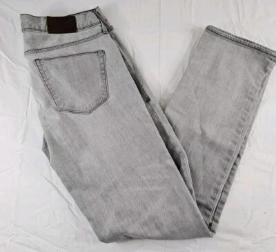 Pantalones de mezclilla Madewell para mujer talla 25x32 gris riel recto elástico gris Foto 1 de 4