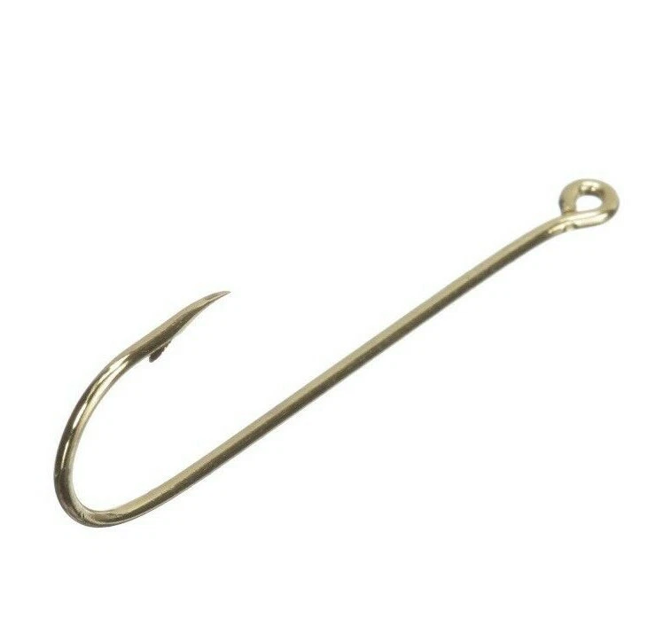 EAGLE CLAW BRONZE ABERDEEN LIGHT WIRE PANFISH HOOKS 8PK. SIZE 1/0 - Image 1 of 1