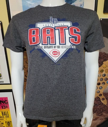 Louisville Bats Minor League Baseball Reds Affiliate T Shirt Youth XL Nice Cover