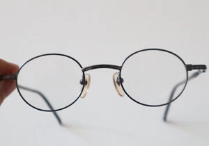 Vintage Jean Paul Gaultier JPG 57-7103 Eyeglasses Silver 42-22mm Japan Frames - Picture 1 of 8