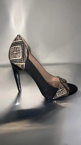 Rachael Roy Tribal Open Toe Suede Shoes Sz 8 - Picture 1 of 12