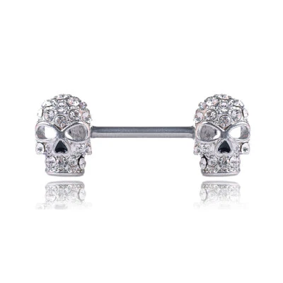 Pair Nipple Rings Tongue Ring Surgical Steel Nipplerings Piercing Barbells 14G - Image 1 of 4