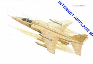FLIEGERKUNST RAF SEPECAT JAGUAR GR.MK.1A DESERT STORM RAF MUHARRAQ BAHRAIN 1991 - Bild 1 von 1
