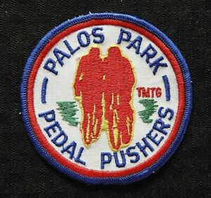 c.1972 "PALOS PARK PEDAL PUSHERS" CYCLING BICYCLE CLUB IL ILLINOIS JACKET PATCH