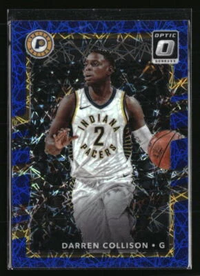 Tarjeta de baloncesto Darren Collison 2017 Donruss Optic Blue Velocity Prizm #60 Foto 1 de 2