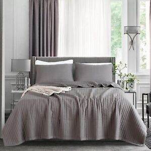 KASENTEX Quilt-Bedding-Coverlet-Blanket-Set, Machine Washable, Ultra Soft, Light