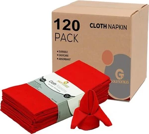 Servilletas de cena de tela suave absorbente perfectas para bodas, fiestas y uso diario - Imagen 1 de 55