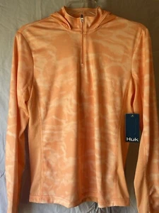 Neu mit Etikett Huk belüftetes Pursuit Angeln Shirt Hoodie Herren Gr. Small S Langarm UPF 50 - Bild 1 von 3