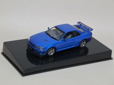 NiSSAN SKYLiNE R34 GTR V-SPEC BLU BLUE MET. AUTOART 1/43  (NO IXO NOREV KYOSHO) - Immagine 1 di 3