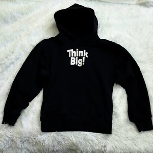 Balenciaga Kids 'Think Big' Hoodie Black sz 8 - Picture 1 of 6