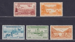 Newfoundland Canada Scott C13-C17 MH/NH 1933 Air Mail Issue SCV $189 - Picture 1 of 2