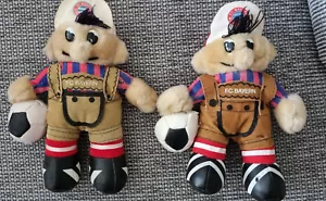 FCB 2 x Maskottchen BAZI, stark gebraucht 16 cm, inzwischen selten SAMMLER RAR - Bild 1 von 2