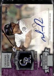 2013 Topps Chasing History Autograph Wilin Rosario Colorado Rockies #CHA-WR - Picture 1 of 2