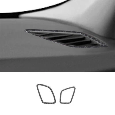 2X Carbon Fiber Defogger Vent Frame Cover Trim For Bmw X3 F25 X4 F26 2011-2017 - Image 1 of 4