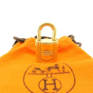 Authentic HERMES Padlock Cadena 120 Gold Brass NO KEY LOCK ONLY #36631832 - Picture 1 of 10