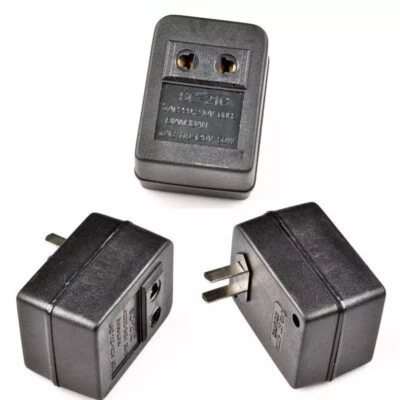 Universal Voltage Converter Adaptor 50W Step Up 110V-220V Transformer US Plug - Image 1 of 2