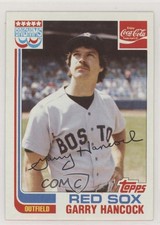 1982 Topps Coca-Cola/Brighams's Boston Red Sox Garry Hancock #8