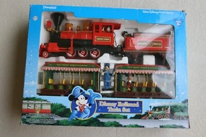 Walt Disney World Railroad Train Set Holiday Mickey Friends Figure Playset WORKS - Picture 1 of 24
