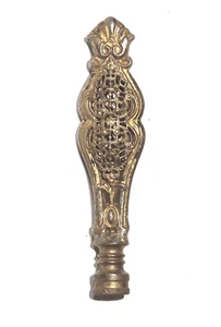 LAMPADA VINTAGE ANTICA FINITURA OTTONE FILIGRANA ART NOUVEAU VITTORIANA - Foto 1 di 4