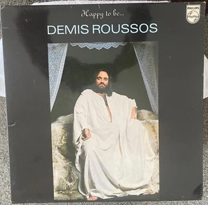 Demis Roussos LP "Happy To Be" 1976 UK 1st Press Album In Excellent Condition - Picture 1 of 11