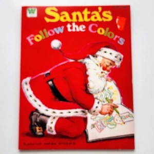 Santa's Follow the Colors Christmas 1969 Florence Sarah Winship A Whitman Book - Bild 1 von 7