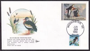 1990 Federal Duck Stamp Sc RW57 $12.50 FDC with Gill Craft cachet (N1 - Picture 1 of 1