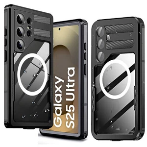 Custodia per Samsung Galaxy S25 Ultra/S25+/S25 impermeabile antiurto full body cover - Foto 1 di 15