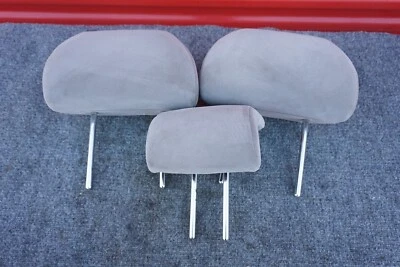 Conjunto de encosto de cabeça assento traseiro Toyota Highlander 2ª fileira 2008 - 2013 tecido cinza fabricante de equipamento original - Imagem 1 de 4