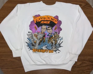 Vtg Xplosion Sweatshirt ft. Bush VS Dukakis 88' Presidential Election Rosecroft - Picture 1 of 15