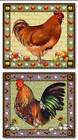 Standing Guard Iii & Iv By Debra Jordan Bryan~Set Of 2 Farm Rooster Art Prints